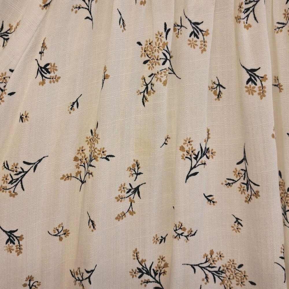 SIREN LILY Women's 2XL Beige Blue Floral Tassle Tie Blouse - Picture 10 of 10